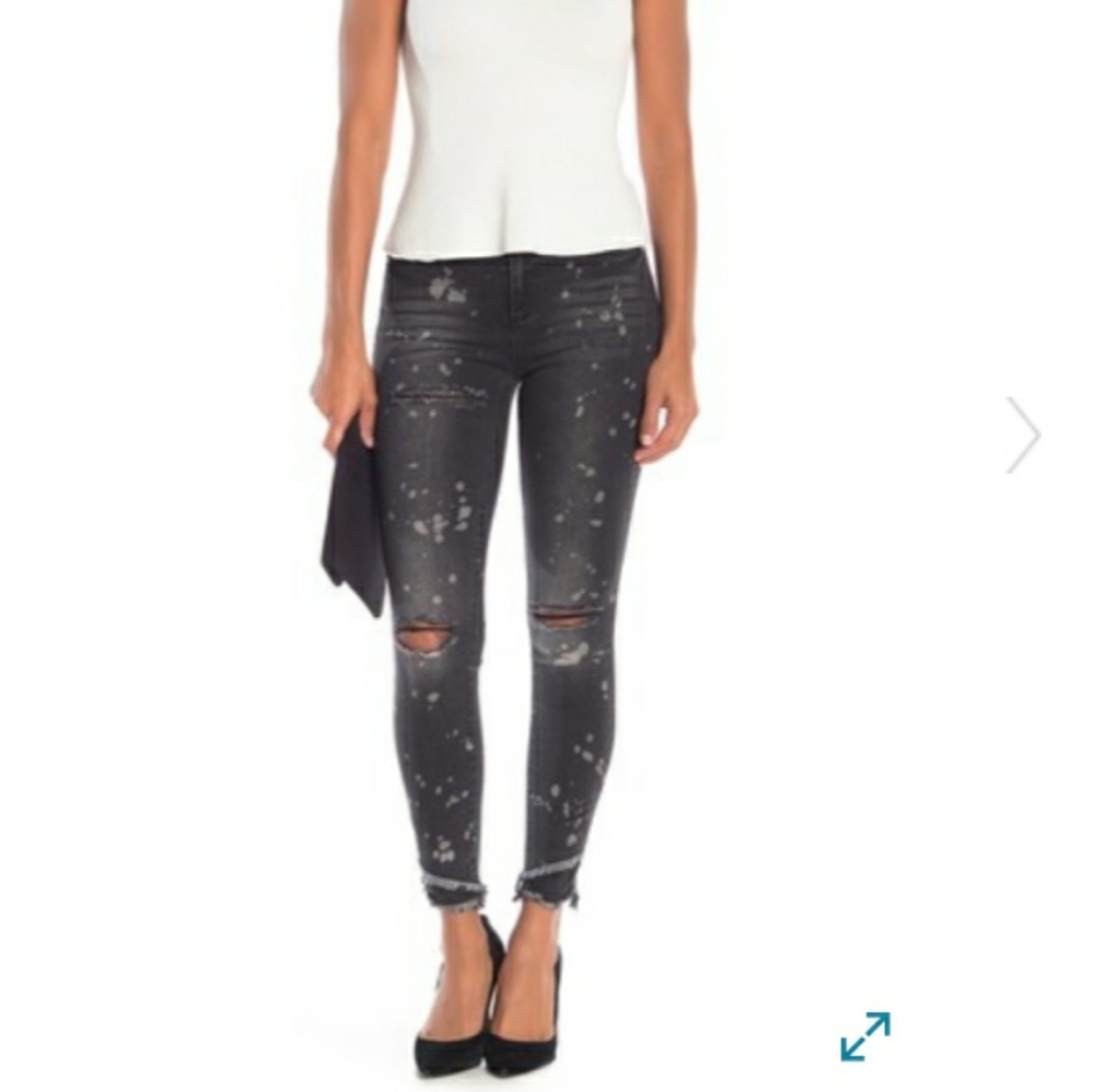 Rachel Roy distressed skinny jeans